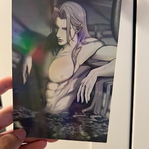 Sephiroth Final Fantasy 7 VII FF7 FFVII Pool Art Print 4x6in One-Sided Holographic