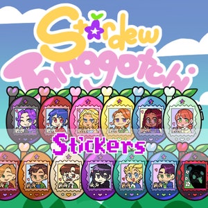 SDV Stardew Valley Tamagotchi 1.5&quot; Holographic Stickers