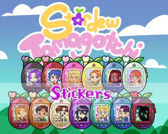 SDV Stardew Valley Tamagotchi 1.5&quot; Holographic Stickers