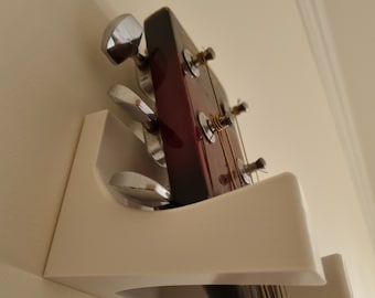 Soporte para guitarra / soporte de pared para guitarra acústica y otras guitarras / montaje con tornillos / colgador minimalista