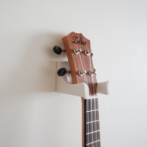 Ukulele wall mount with double sided tape or screws / adhesive hanger