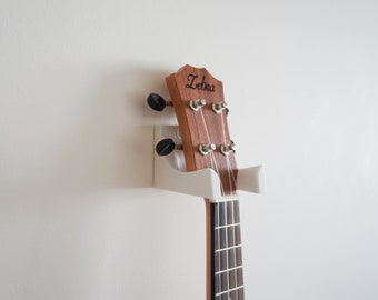 Ukulele wall mount with double sided tape or screws / adhesive hanger