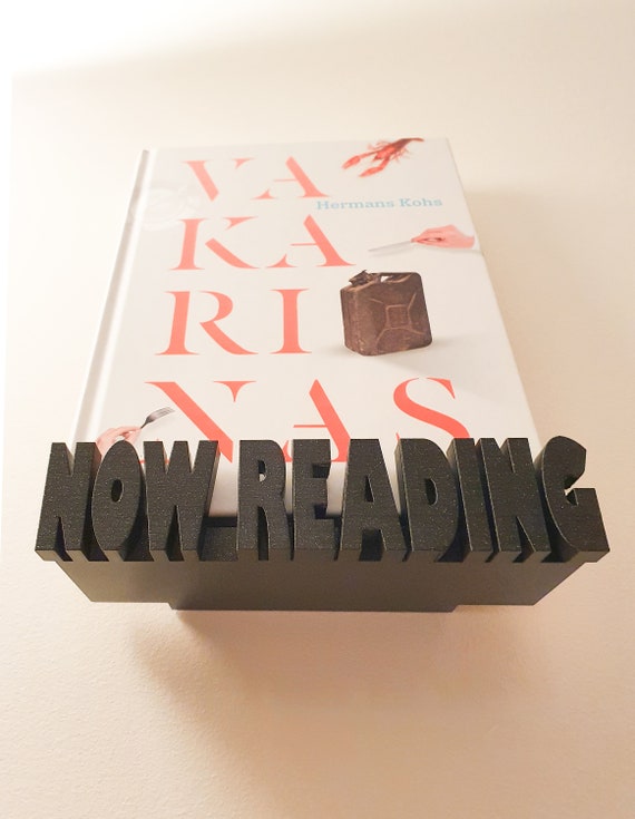 Now Reading bookshelf / floating wall mount display / book stand / beautiful book holder