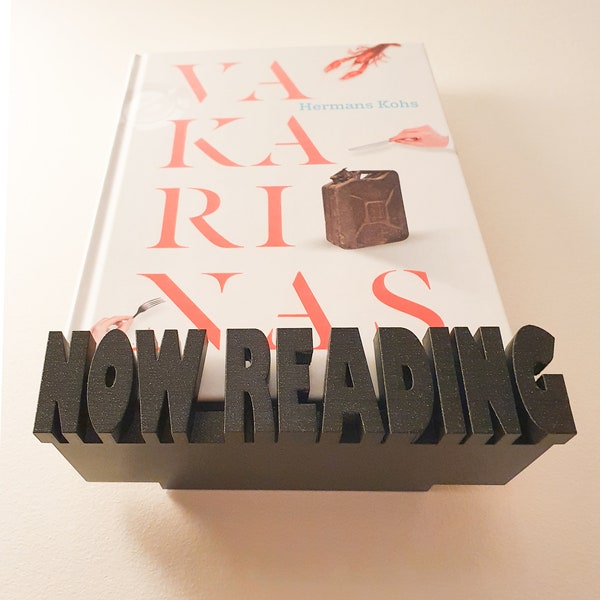 Now Reading bookshelf / floating wall mount display / book stand / beautiful book holder