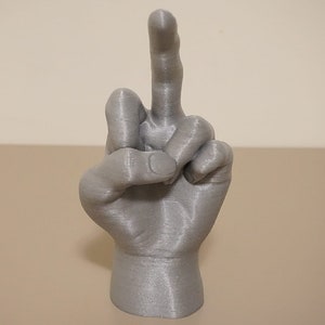 Fick dich Skulptur / Mittelfinger up off Zeichen / Hand Figur / Interior Objekt Statue / Schraub Tischplatte / Ringhalter / Schmuck Bild 2