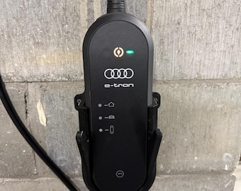 Audi e-tron opladerhouder muurbevestiging compatibel met Audi A3 Q4 Q8 GT etron kabelopberger