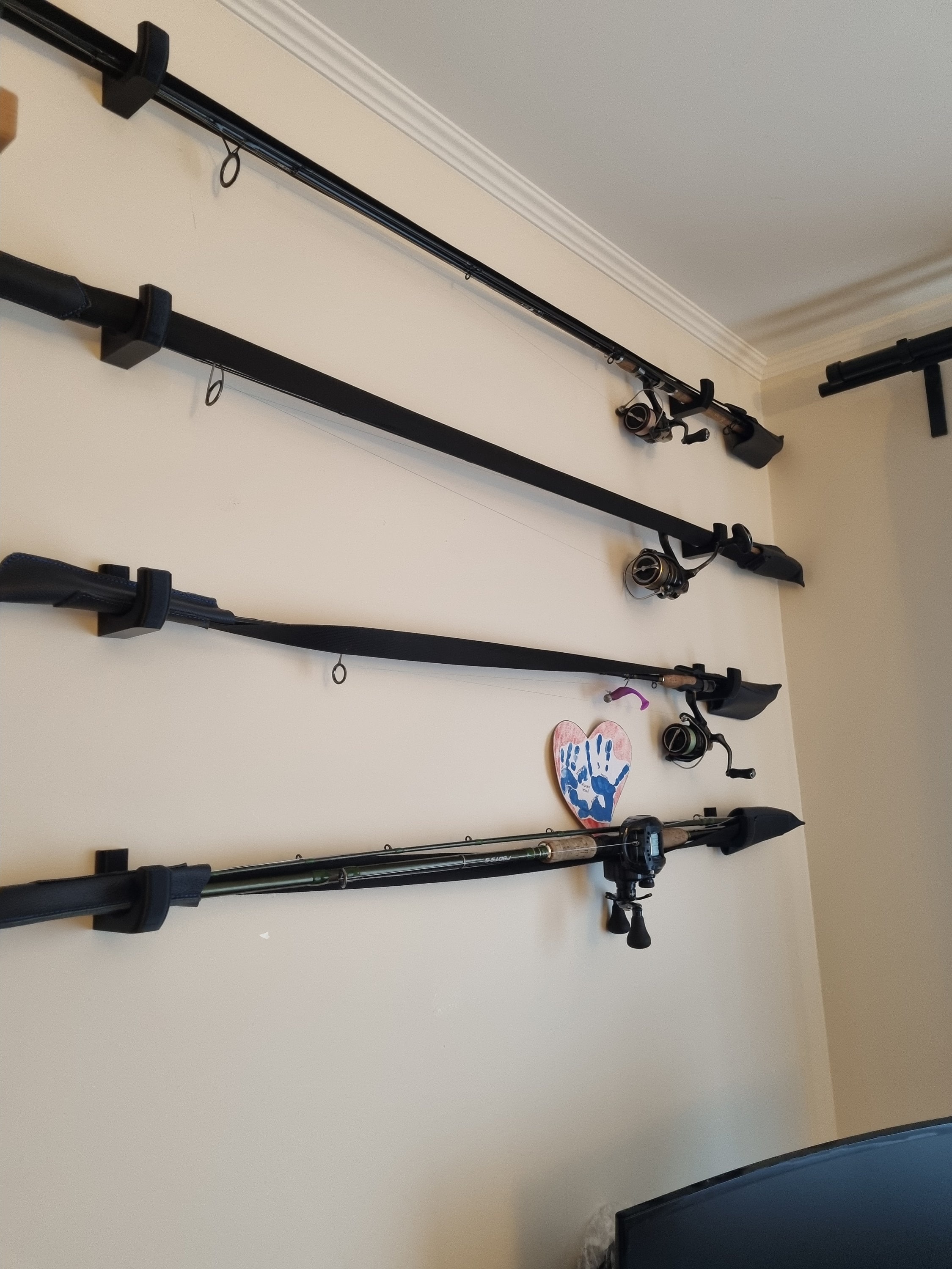 Ceiling Fishing Rod Holder, Diy YYST Overhead Fishing Rod Holder