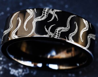 Mens nautical wedding bands deals