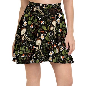 Mushroom Forager Skater Skirt