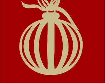 Modèle de carte d'ornement de Noël 5 x 7 pouces pour Cricut et Silhouette. Fichiers SVG de haute qualité pour un message d'accueil facile mais impressionnant