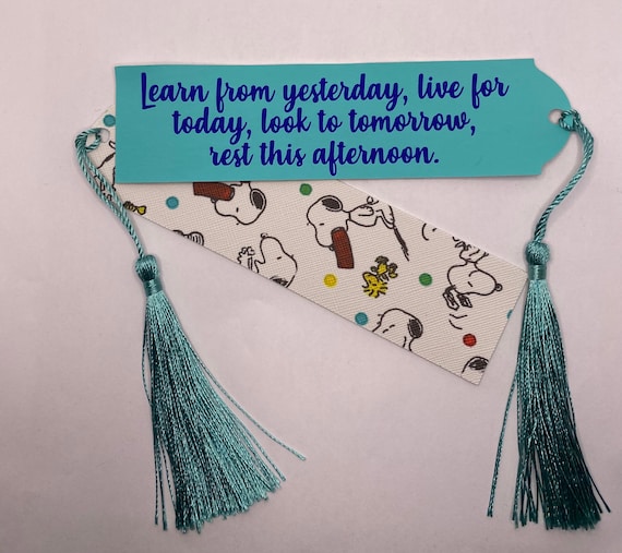 Snoopy and Woodstock, Charlie Brown, Peanuts bookmark