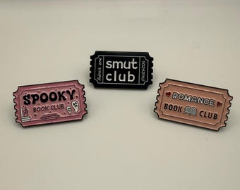 Book Club Set, S*mut, Romanze, Spooky, Anstecknadel