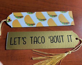 Lass uns reden, Bewusstsein für psychische Gesundheit, Let’s Taco 'bout it Lesezeichen
