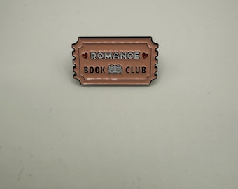 Romanze Book Club, zugeben Sie eine Eintrittskarte, Buchliebhaber, Anstecknadel