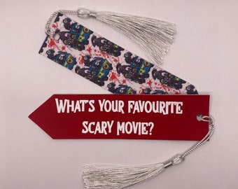 Was ist dein Lieblings Gruselfilm? Screme, Ghostface, Mystery Machine, Horrorfilm Schurken Lesezeichen
