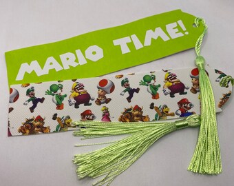 Marcapáginas de Super Mario Bros, Mario, Luigi y Peach