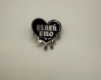 Elder Emo, Musikliebhaber, Millennial Emaille Pin