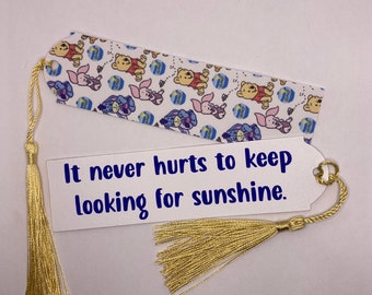 Winnie the Pooh ''.. keep keeptasting for sunshine .'', Tigger, Eeyore, Piglet Lesezeichen