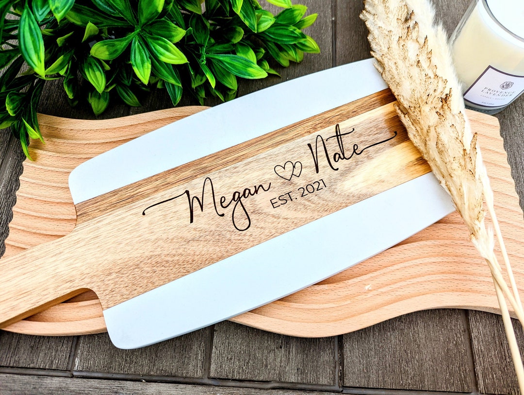 Personalized Housewarming Acacia Wood Cutting Board | Engraved ...