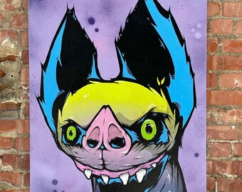 Freaking Ding Bat Painting