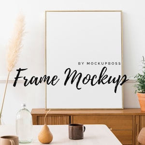 Rahmen Mockup, Mockup Rahmen, Boho, Rahmen MockUp, Goldrahmen Mockup, Kunstwerk Mockup, Poster Mockup, Kunstdruck Mockup, Fotorahmen Mockup