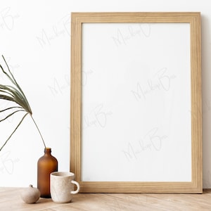 Frame Mockup, Mockup Frame, Frame Mock Up, Boho Mockup, Styled Mockup, Wood Frame Mockup, Artwork Mockup, Poster Mockup, Photo Frame Mockup