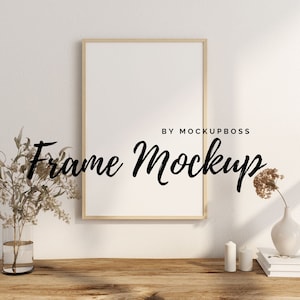 Frame Mockup, Mockup Frame, Frame Mock Up, Wood Frame Mockup, Wall Art Mockup, Artwork Mockup, Styled Mockup, Empty Frame Mockup, PSD Mockup