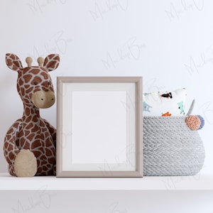 Maqueta de marco para guardería, maqueta de póster para niños, maqueta de habitación de niños, maqueta de marco, maqueta de marco, maqueta de impresión artística, estilo bohemio, maqueta con estilo, maqueta PSD
