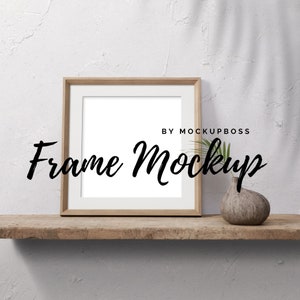 Frame Mockup, Mockup Frame, Frame Mock Up, Wood Frame Mockup, Square Frame Mockup, Artwork Mockup, Poster Mockup, Styled Mockup, PSD Mockup