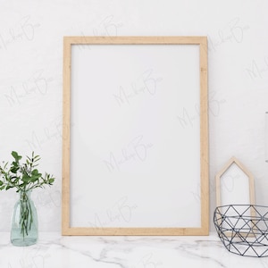 Frame Mockup, Mock Up Frame, Wood Frame Mockup, Picture Frame Mockup, Wall Art Mockup, Poster Mockup, Styled Mockup, A4 Digital Frame, PSD