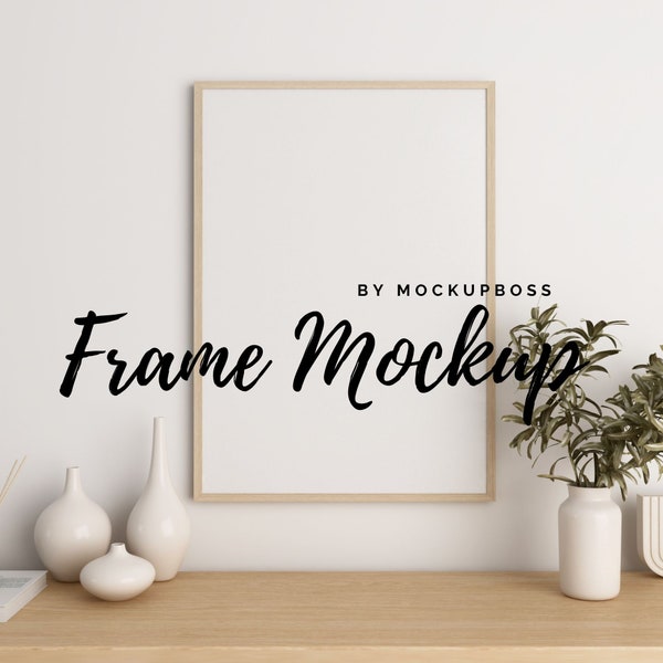 Frame Mockup, Mockup Frame, Frame Mock Up, Wall Art Mockup, Minimalist Mockup, Styled Mockup, Wood Frame Mockup, Picture Frame Mockup, PSD