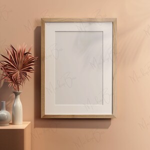 Frame Mockup, Mockup Frame, Boho, Frame Mock Up, Wood Frame Mockup, Interior Mockup, Wall Art Mockup, Poster Mockup, Digital Vertical Frame