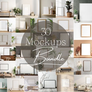 30 Frames Mockup Bundle, Frame Mockup, Mockup Frame, Frame Mock Up, Photo Frame Mockup, Picture Frame Mockup, Artwork Mockup, Poster Mockup