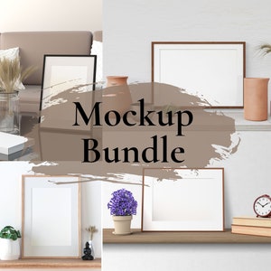 Frame Mockup Bundle, Boho, Frame Mockup, Wall Frame Mockup, Poster Mockup, Interior Mockup, Styled Mockup, Print Mockup, Mock Up Frame, PSD