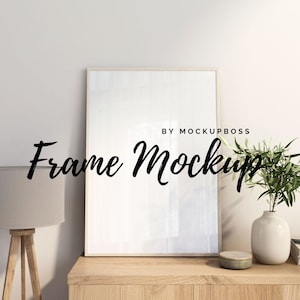 Frame Mockup, Mockup Frame, Frame Mock Up, Boho, Digital Mockup, Styled Mockup, Picture Frame Mockup, Empty Frame Mockup, Wood Frame Mockup