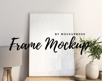 Frame Mockup, Mockup Frame, Frame Mock Up, Boho, Digital Mockup, Styled Mockup, Picture Frame Mockup, Empty Frame Mockup, Wood Frame Mockup