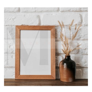 Boho Frame Mockup, Frame Mockup, Mockup Frame, Wood Frame Mockup, Frame Mock Up, Plant, Art Print Mockup, Styled Mockup, Photo Frame Mockup
