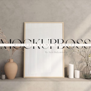 Frame Mockup, Mockup Frame, Frame Mock Up, Wood Frame Mockup, Boho Mockup, Styled Mockup, Digital Mockup, Artwork Mockup, Poster Mockup