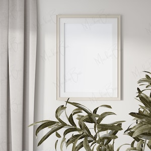 Minimalist Mockup, Frame Mockup, Mockup Frame, Frame Mock Up, Wooden Frame Mockup, Artwork Mockup, Poster Mockup, Plant, Photo Frame Mockup