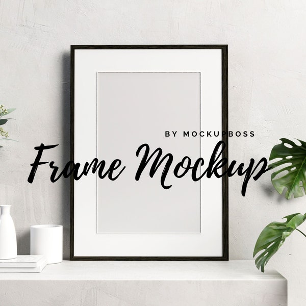 Frame Mockup, Black Frame Mockup, Mockup Frame, Wall Art Mockup, Frame Mock Up, Artwork Mockup, Minimalist Frame Mockup, A4 Frame Mockup PSD