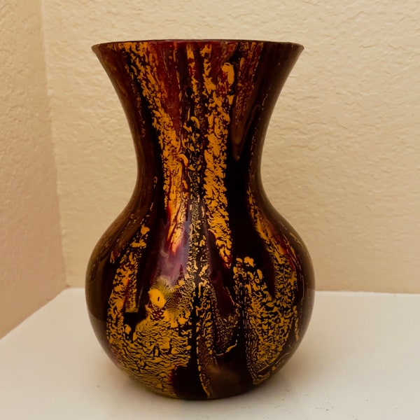 Hand Painted Vase - Fluid Art Bouquet Vase