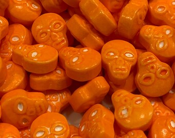 Halloween Orange Skull Candy Sprinkles 100Grams