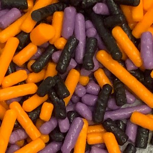 Halloween Sprinkle 100 grams, Orange, Purple and Black Sprinkles, Edible Sprinkle, Birthday Celebrations,  Cookie, Cupcake Jimmie, Confetti,