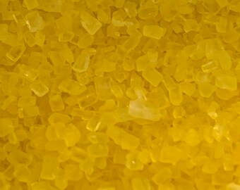 Yellow Coarse Sugar, Decorating Sugar, Sugar Pearls, Sprinkles, Cupcake Decorations, Tiny Sugar, Sugar Sprinkles