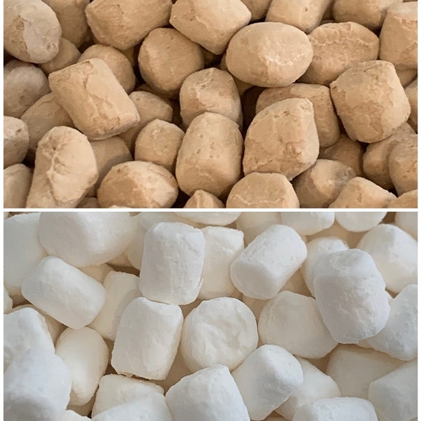 Mini Marshmallows - Chocolate or WhiteHoliday Decorating, Holiday Baking, Hot Chocolate Balls, Gingerbread House Decorations -