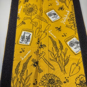Appliance Handle Covers Spring garden flowers and bees yellow kitchen decor handle covers for appliances protects handles from sticky hands