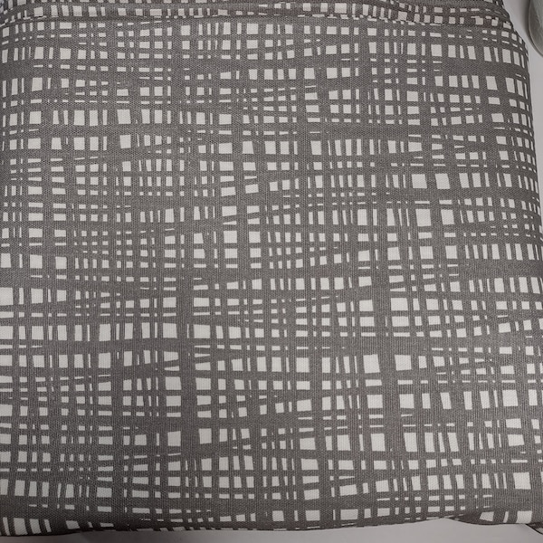 Gray Discounted Fabric by the yard cotton fabric geometric Richloom designer fabric for curtains swags throw pillows and other applications