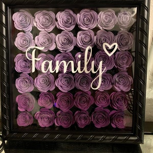 Customized Paper Flower Shadow Box