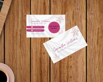 Minimalist Neutral Business Card Canva Template, Editable Business Card, Instant Download, Printable Business Card, DIY Business Card