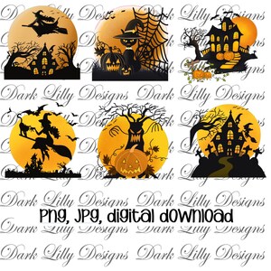 Halloween bundle sublimation, Halloween Bundle png, Halloween Sublimation designs, Haunted House png designs, Haunted House bundle, clipart